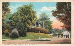 Scene in Beautiful Gypsy Hill Park, Staunton, Virginia Posted 1922 - Picture 1 of 2