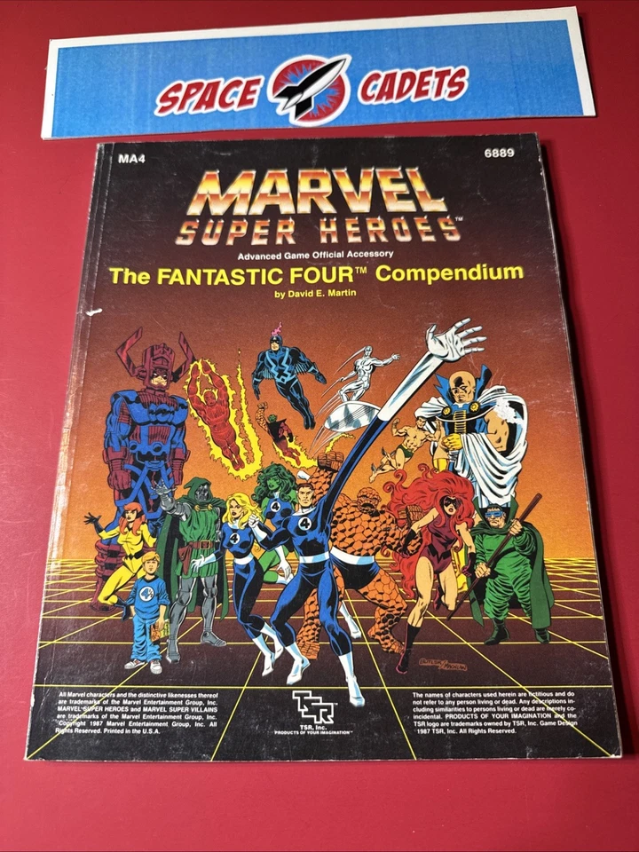 Marvel Super Heroes Fantastic Four Compendium MA4 6889 1987 D&D TSR Game - Image 1 of 2