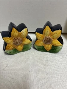 Vintage SALZ UND PFEFFERSTREUER Sonnenblumen - Bild 1 von 6