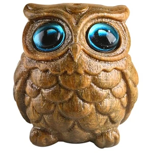Owl Sculpture Ornaments Office Bird Statue Figurine Garden Decor - Picture 1 of 12