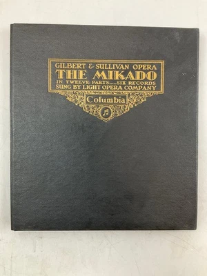 Columbia The Mikado Gilbert & Sullivan Six Record Set Opera 78 RPM Vintage - Image 1 of 4