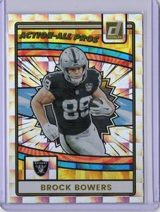 Donruss Brock Bowers All Action Pros 2025 Holo Las Vegas Raiders #AAP-BBO - Imagen 1 de 2