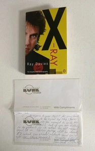 Ray Davies The Kinks Signed X-Ray Autograph Book & Konk Studios Compliments Slip - Picture 1 of 10