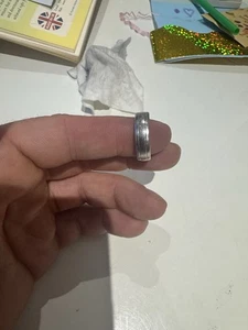 Platinum Men’s Wedding Ring. Size Q 6mm Wide. - Picture 1 of 7