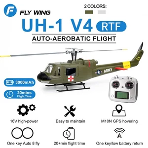 FlyWing UH-1 V4 RC Helicopter RTF 10CH M10N GPS Hovering Remote Control Aircraft - Picture 1 of 16