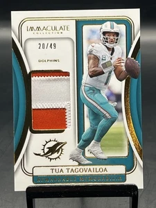 2024 Panini Immaculate Collection Tua Tagovailoa Patch Miami Dolphins /49 - Picture 1 of 12