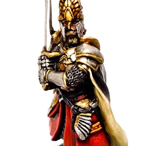 Painted Elendil Miniature - metal * COMMISSION * 3 days - LOTR GW - Picture 1 of 10