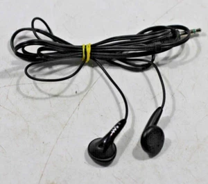 ORIGINAL SONY MDR-E804 FONTOPIA EARBUD HEADPHONES EXTRA BASS - BLACK - Picture 1 of 4