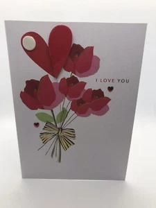 Surprise By Second Nature I Love You 3D Honeycomb Valentine Greeting Card - Picture 1 of 3