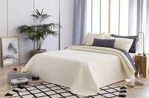 Todocama Bouti-Tagesdecke mit Rombo-Motiv – Beige, 180 x 260 cm - Bild 1 von 3