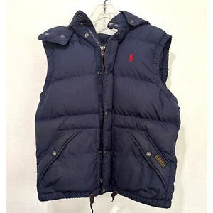 Polo Ralph Lauren Herren gefütterte Weste Weste Größe Small Entendaunen Kapuze Bodywarmer - Bild 1 von 14
