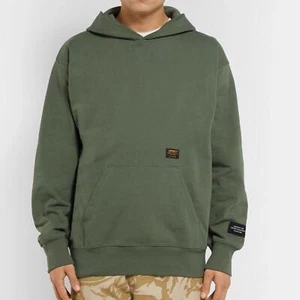 Sudadera con capucha Carhartt WIP Loopback mezcla de algodón verde amy - Imagen 1 de 13