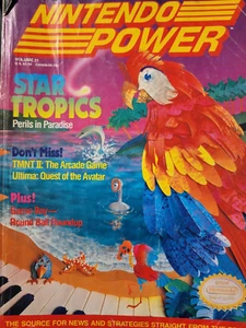 Nintendo Power Magazine: Volume 21 (Star Tropics w/ Metal Storm Poster) - Picture 1 of 1