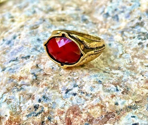 Ring Of Gandalf Power Ring Of Fire Inspired Gift LOTR Fantasy Cosplay - Picture 1 of 5