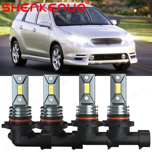 For Toyota Matrix 2003-2008 -4X 6000K Combo LED Headlight Hi/Low beam Bulbs Kit - Picture 1 of 12