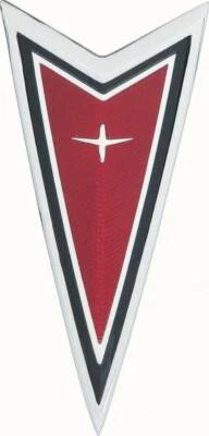 OER Red Front End Crest "Arrowhead" Emblem 1977-1981 Pontiac Firebird - Image 1 of 4