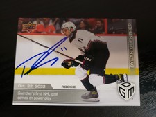 SIGNED 2022-23 Upper Deck Game Dated Moments UD Dylan Guenther IP Auto Autograph