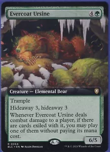 Evercoat Ursine (Extended Art) - Commander: Bloomburrow (BLC) PACK FRESH - Picture 1 of 2