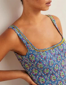 Boden - Square Neck Detail Swimsuit - Damen Badeanzug NEU - UK 6 EU 32/34 - Bild 1 von 9