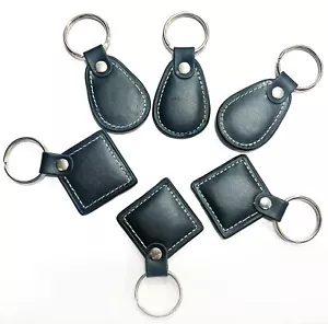 6pcs Leather 125KHz RFID ID EM4100 Proximity Induction Tag Token Keyfob For Door - Picture 1 of 5
