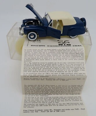 Lincoln Continental 1941 azul cobalto #43/44 1/43 en caja hecho en Río en Italia Foto 1 de 4