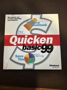 VINTAGE SOFTWARE: Intuit Quicken Basic 99 For Windows 95/98/NT - Picture 1 of 5