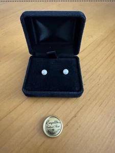 Mikimoto 14k Gold 6mm Cultured Pearl Earrings - Picture 1 of 2