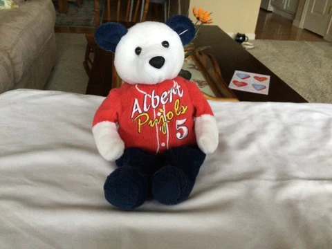 Albert Pujols stuffed small bear Cover