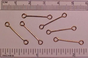 LANGE VERBINDER / SLOBBER BARS im 1:9 traditionellen Modellpferde Maßstab - RAW BRASS - Bild 1 von 1