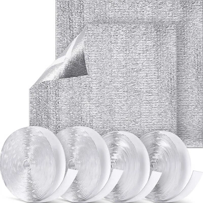 4X4 REFLECTIVE FOAM CORE WINDOW SHUTTER VENT INSULATION (W/ HOOK AND LOOP TAPE) - Image 1 of 4