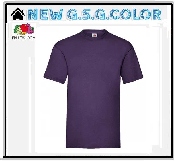 Camiseta Hombre T-Shirt Valueweight Manga Corta 100% Algodón FRUIT OF THE LOOM - Imagen 1 de 1