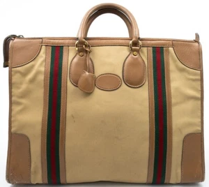 GUCCI SHERRY REISETASCHE BOSTON HANDTASCHE HAND BAG TASCHE WEEKENDER VINTAGE RAR - Bild 1 von 20