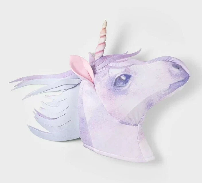Máscara de unicornio de gran tamaño tocado disfraz de Halloween 24" púrpura adulto Foto 1 de 4