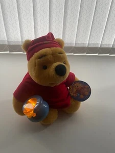 Vintage Winnie The Pooh Teddy Night Light Disney Mattel 1998 Light Up Honey Pot - Picture 1 of 9