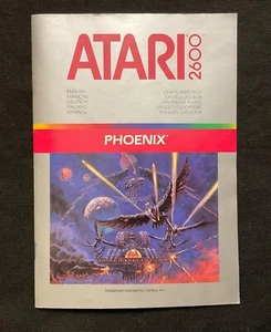 Atari Game Program Instruction Booklet - Phoenix - Very Good !!! - Picture 1 of 2