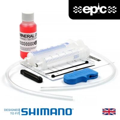 Kit de purga Epic Shimano y aceite mineral 50 ml | Todos los modelos | Deore, SLX, Zee, XT, XTR - Imagen 1 de 4
