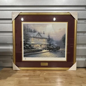 Thomas Kinkade Framed Lithograph- "Placerville Victorian Christmas IV" 85/95 COA - Picture 1 of 9