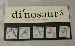 GB 1991 DINOSAURS PRESENTATION PACK 220 MINT STAMP SET - Picture 1 of 2
