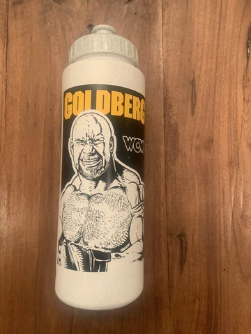 1999 WCW NWO Bill Goldberg Who's Next Water Bottle Wrestling WWE USA Made Betras Cover