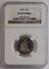 Click now to see the BUY IT NOW Price! 1875 SEATED LIBERTY QUARTER NGC  PF 65 CAMEO