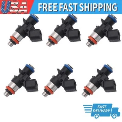 6 форсунок топливных форсунок для Jeep Cherokee 3,2 л V6 FJ1267 2014-2017 годов выпуска 0280158313 - Изображение 1 из 4