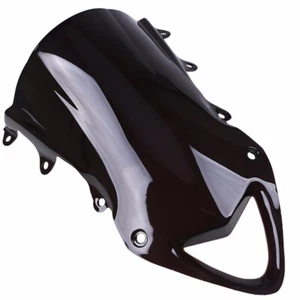 Black Double Bubble Windscreen for BMW S1000RR 2009 10 11 12 13 2014 Windshield - Picture 1 of 2