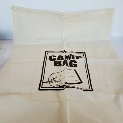 BOLSA DE CAMPAMENTO de lona con cordón bolsa de lavandería mochila bolso de cuerda deportes gimnasio canping Foto 1 de 4