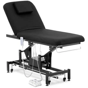 Massageliege elektrisch Massagebank Therapieliege Massagetisch 200 kg Schwarz - Bild 1 von 4