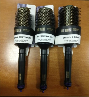 Paquete de 3: Hot Tools Textura/Volumen/Cepillos de soplado suaves (7209/7223/7230) -R2P5 Foto 1 de 2