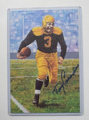 TONY CANADEO auto Goal Line Art card "Green Bay Packers" 4405/5000 - MINT - Image 1 of 3