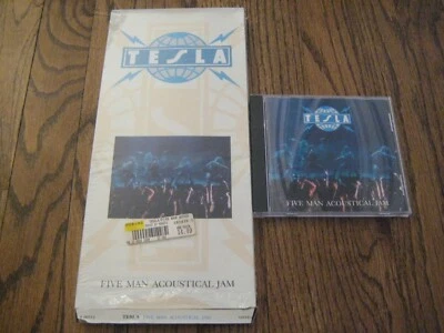 Tesla Five Man Acoustical Jam Longbox and original cd Rare Foto 1 de 4