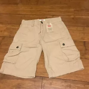Levi's Cargo Shorts Boys Size 10 Reg W25 Khaki NWT - Picture 1 of 4