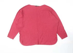 Dunnes Stores Womens Pink Round Neck Cotton Blend Jumper Size L - Picture 1 of 12