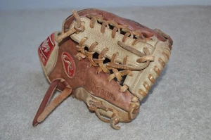 Guanto da baseball 11,5" Rawlings oro Elite GGE115 in pelle RHT - Foto 1 di 12